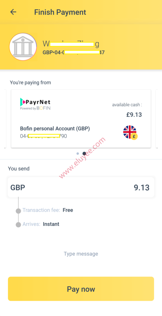 Bofin英国欧盟双账户双万事达卡,快速充值英镑欧元的渠道 4 Bofin免费转账和即时入账