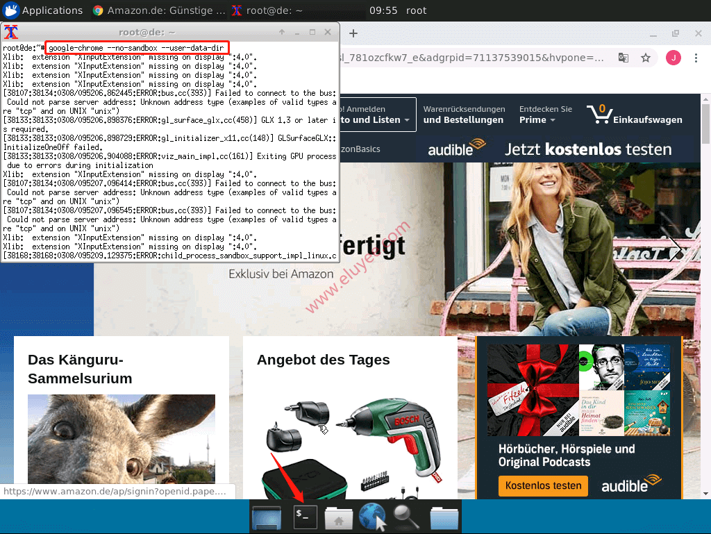 Ubuntu VPS安装VNC可视桌面化与Chrome浏览器教程 9 Launch Google Chrome