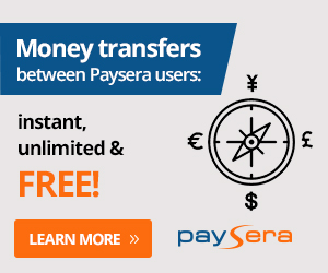 Transfer via Paysera