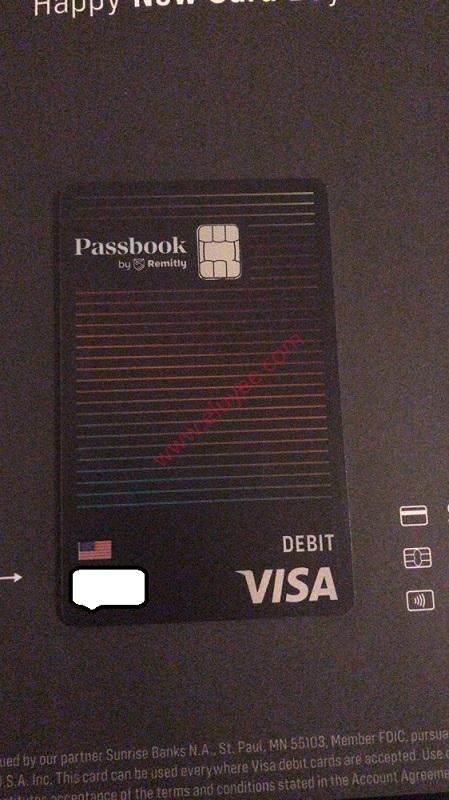 Passbook by Remitly卡正面