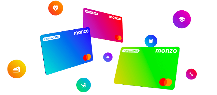 Monzo银行-英国虚拟卡