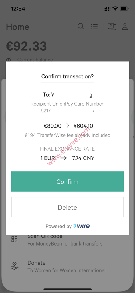 德国银行N26开户,视频验证,转账pending等问题解决 3 德国N26汇款到国内